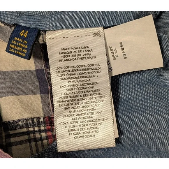 Polo Ralph Lauren Men's Madras Multicolor Patchwork Plaid Shorts Size 44x9 - Picture 3 of 6